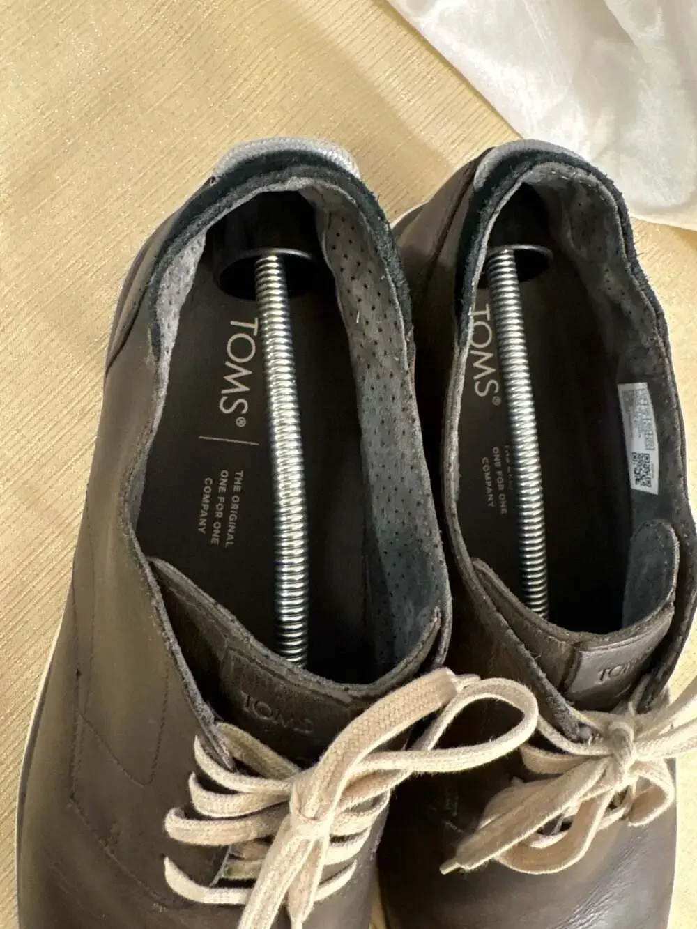 TOMS Navi Oxford Size 14 Dark Brown Leather Casual Dress Shoes